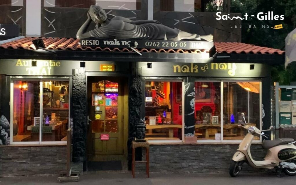 Façade restaurant : Nok Noy à Saint-Gilles Les Bains