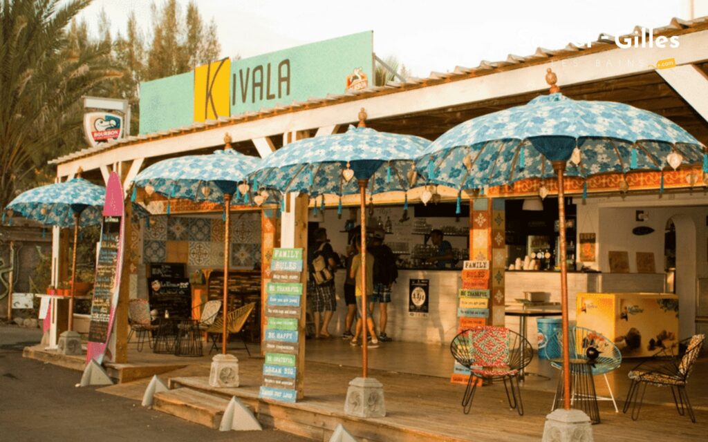 Façade du restaurant Kivala à Saint-Gilles Les Bains