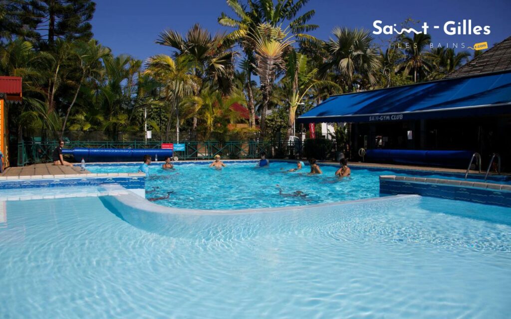 Atelier piscine avec Run Sport et le club de Sain-Gym à Saint-Gilles Les Bains à La Réunion
