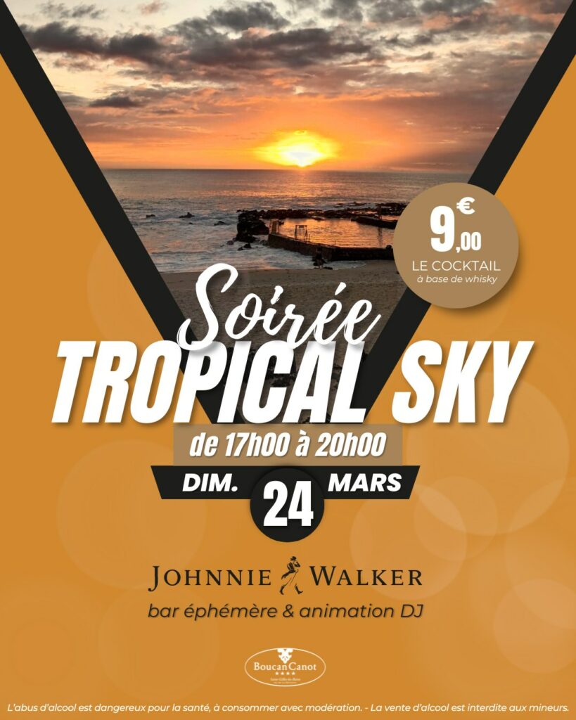 Soirée Tropical Sky au Boucan Canot.